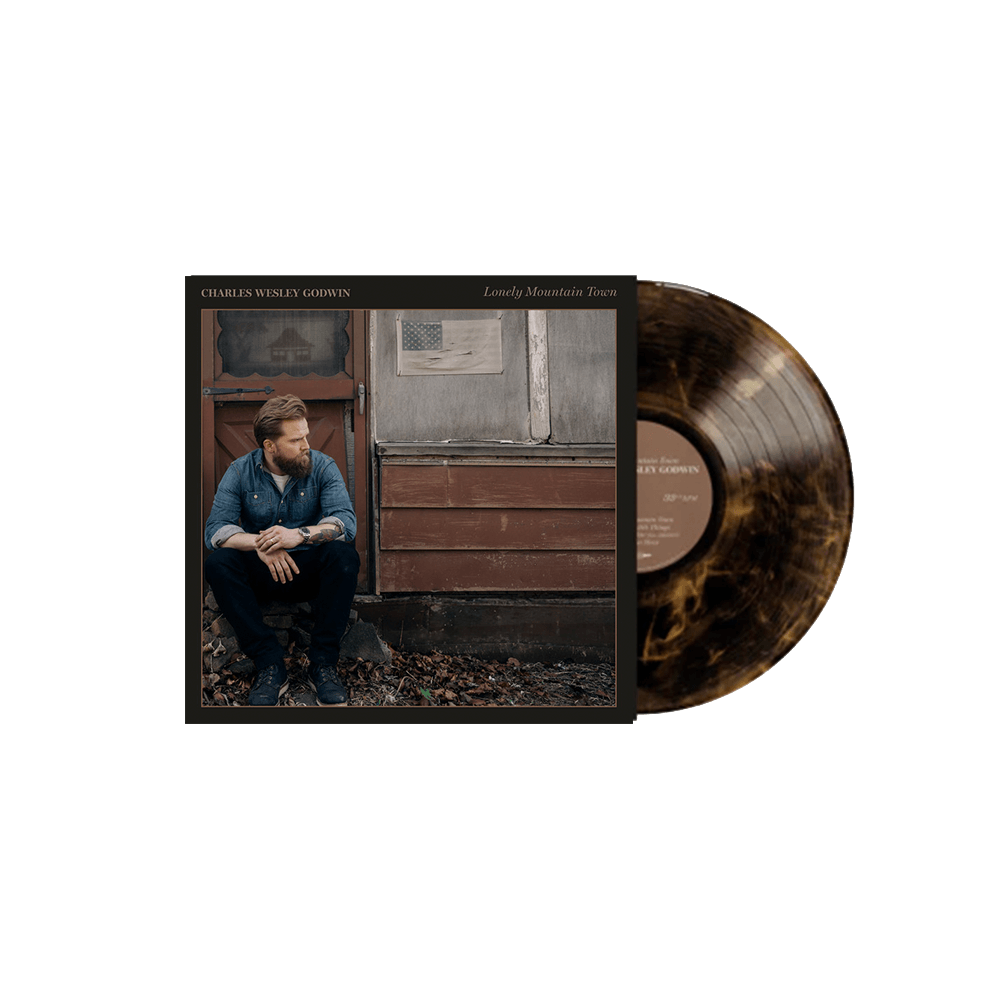Lonely Mountain Town 12" Vinyl - Transparent Brown w/ Gold Swirl