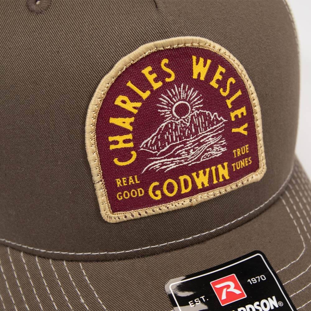 Sunset Trucker Cap - Natural/Brown
