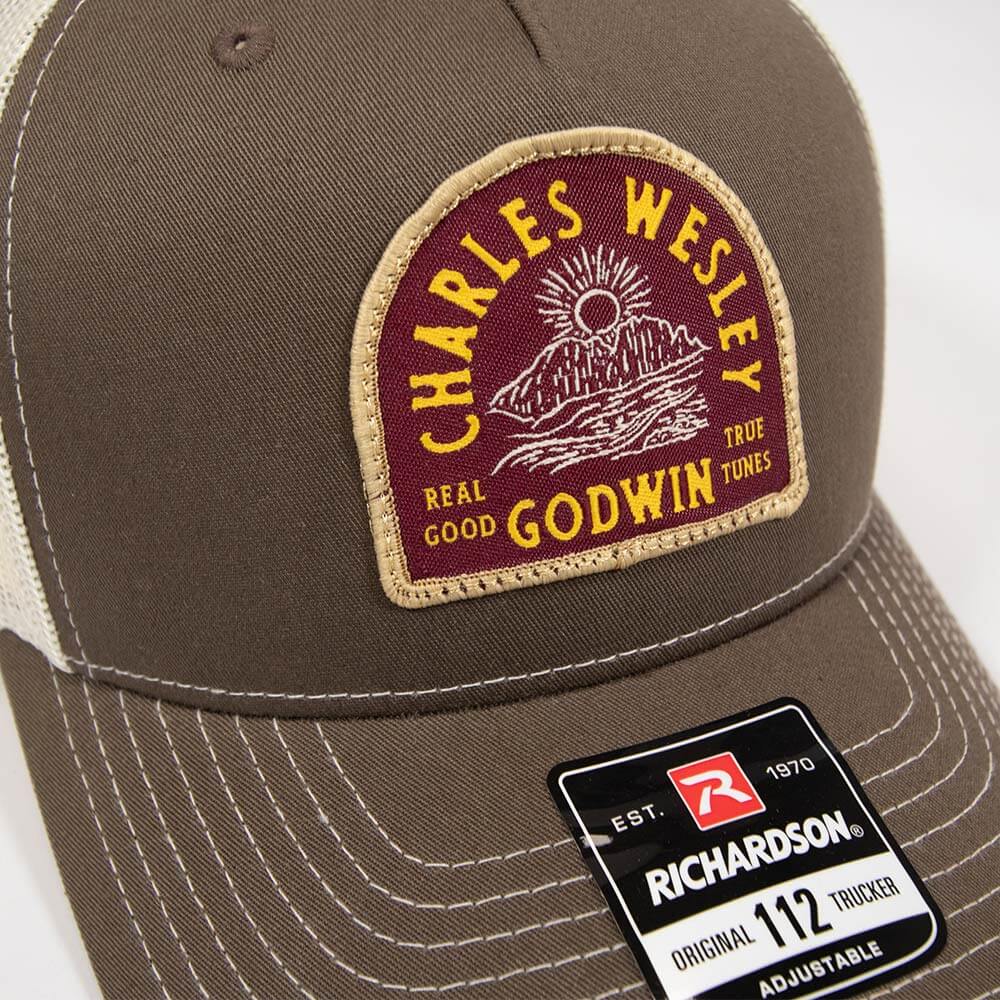 Sunset Trucker Cap - Natural/Brown