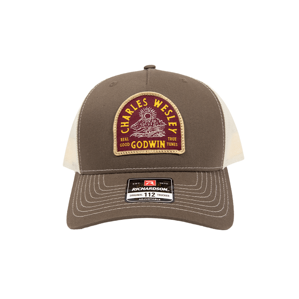 Sunset Trucker Cap - Natural/Brown